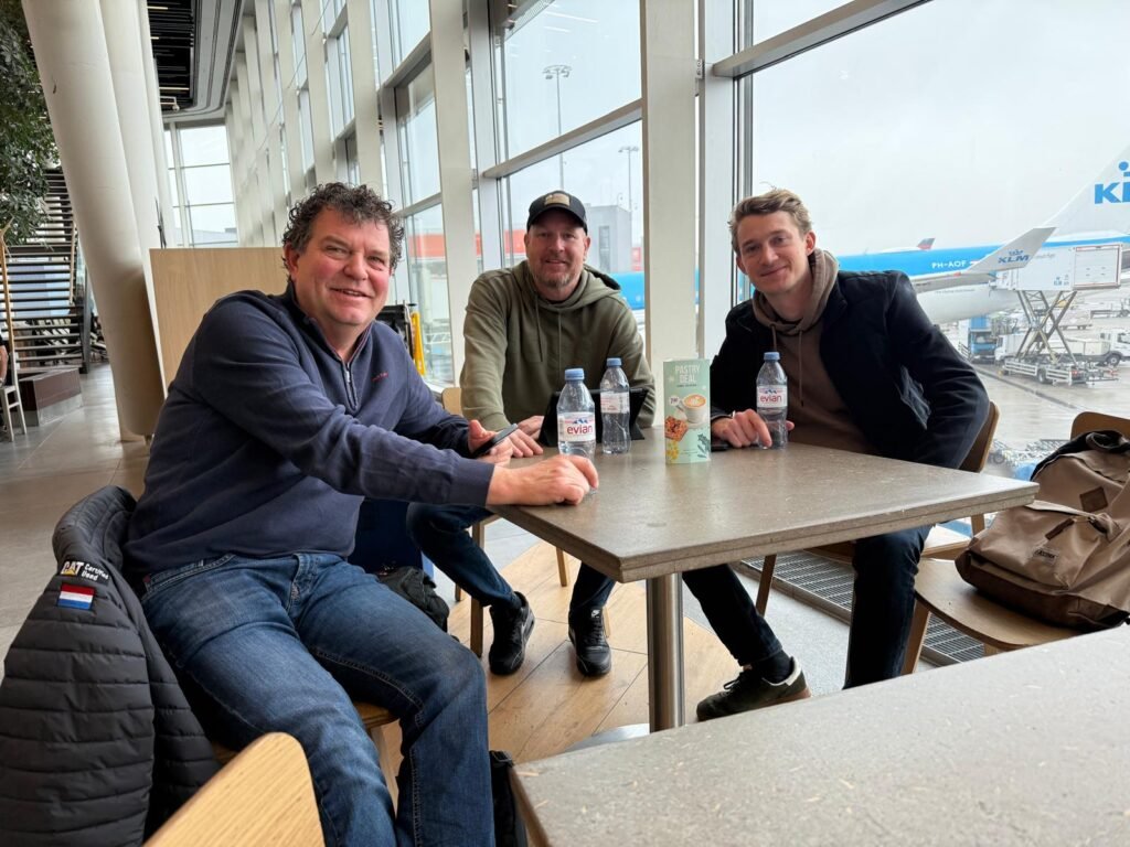 Meeting Hank Story at Schiphol